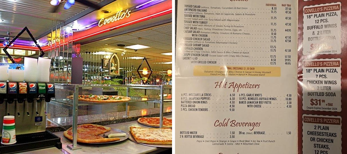 Covello's Pizza Menu